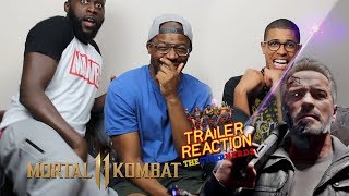 Mortal Kombat 11 Terminator T800 Gameplay Trailer Reaction [upl. by Shep386]