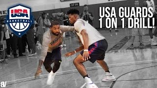 USA Basketball 1 on 1 Kyrie Jimmy DLo amp More Go AT IT Team USA Guards Go Head To Head [upl. by Ailimat]