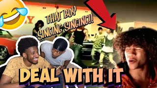 THAT BOY SINGING SINGING Corbin Bleu  Deal With it FUNNY REACTION [upl. by Yhtomot]