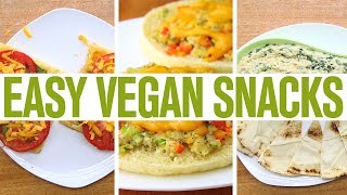 3 Vegan Snacks For Weight Loss Vegan Easy Recipes [upl. by Morissa476]