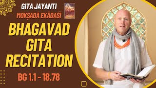 Bhagavad Gita Recitation  Gita Jayanti  HG Vaisesika Dasa  ISV  Dec 22 2022 [upl. by Aiehtela]