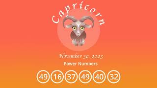 Capricorn horoscope for November 30 2023 [upl. by Dan]