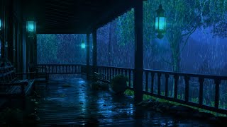 Heavy Rain in the forest and Thunderstorm sounds for Sleep [upl. by Doraj]