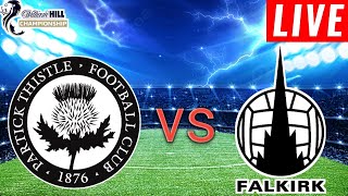 Partick Thistle vs Falkirk Live Score l Scotish Championship 2024 l Full Match [upl. by Langelo290]