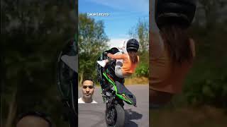 automobile ninja smartphone wheelie kawasakininja wheeliebike motorcycle twowheeler stunt [upl. by Firehs]