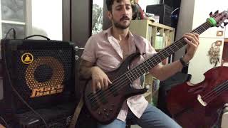 The Doobie Brothers  Long Train Running Bass Cover with Mark Bass Cmd121p Little Mark IV [upl. by Lednyc]