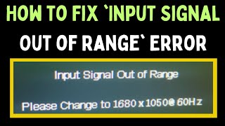 How to Fix Input Signal Out of Range Error on Windows 11 [upl. by Animor]