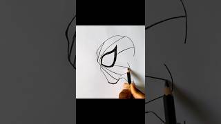 Spider man easy way to draw spiderman drawing shorts pencildrawing [upl. by Selma202]