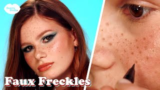 HOW TO FAKE FRECKLES  Easy amp Super Natural [upl. by Ailegna]