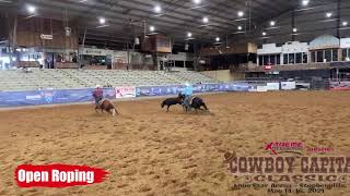 2021 USTRC Cowboy Capital Classic  Open Team Roping [upl. by Nylidnarb]