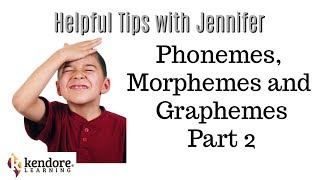 Phonemes Graphemes Morphemes More Info⎪Kendore LearningSyllables Learning Center [upl. by Salakcin]