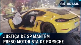 Justiça de SP mantém preso motorista de Porsche que matou motociclista  SBT Brasil 300724 [upl. by Silvia807]