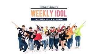 WoollimVN Vietsub 170913 Weekly Idol  Golden Child amp Weki Meki EP320 [upl. by Anawat54]