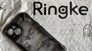 Ringke FusionX Compatible iPhone 15 Case Cover Military Camo Hard Back Soft Flexible Camo Black [upl. by Retxed622]