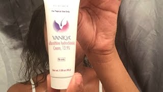 Facial hair Hirsuitism PCOS how I apply Vaniqa cream [upl. by Cordle1]