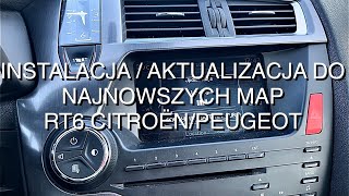 🇵🇱 Instalacja  aktualizacja map w radionawigacji 📻 RT6 Citroen  Peugeot [upl. by Akinhoj]