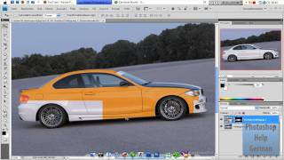 Adobe Photoshop CS4 Tutorial  weiße Autos färben [upl. by Valdemar]