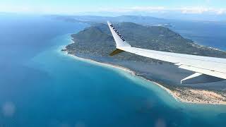 Landing at Corfu Airport CFU 20424 [upl. by Orferd319]