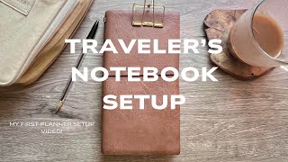 Travelers Notebook Setup  Part 1 [upl. by Terrene831]