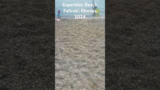 Esperides Beach Faliraki Rhodes Greece 2024 [upl. by Sholes]