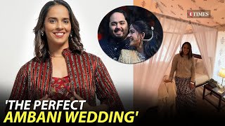 Saina Nehwal offers a glimpse into luxurious tents provided to guests at Ambani prewedding fiesta [upl. by Navi]