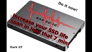 Increse SSD life span Best SSD Tweaks Windows 10 Save 20 GB writes per day [upl. by Anitsirt]