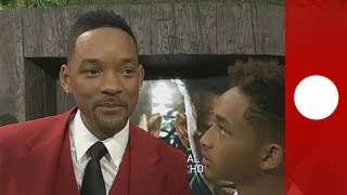 Will Smith et Jaden Smith font le show pour quotAfter Earthquot  cinema [upl. by Trofmoc]