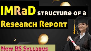 how to write IMRaD structure of a research report  format of research report  EWRT201 [upl. by Margery]