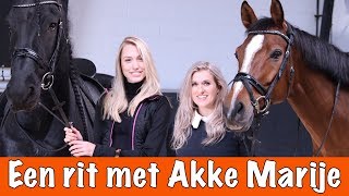 Paardrijden met Akke Marije van HNTM  PaardenpraatTV [upl. by Ahdar]