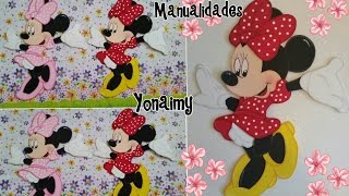 MINNIE MOUSE COMPLETA EN FOAMY O GOMA EVA [upl. by Imyaj]