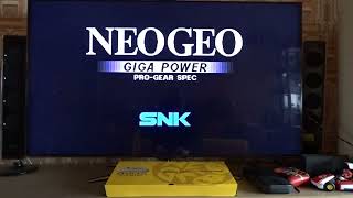 Neo Geo Arcade Stick Pro test sur TV ajout des 20 jeux SNK [upl. by Ynnep]