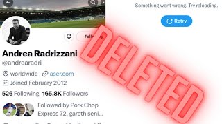 ANDREA RADRIZZANI TWITTER DELETED 😂😂 [upl. by Kinsler]