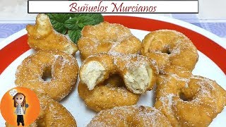 Buñuelos Murcianos  Receta de Cocina en Familia [upl. by Florinda581]