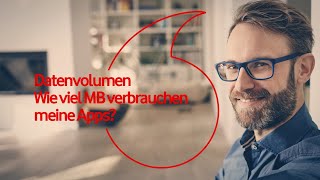 MeinVodafone Datenvolumen  Wie viel verbrauchen meine Apps [upl. by Ahcsatan]