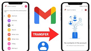 Gmail to Gmail Contacts transfer in 2022  How to contact transfer from one gmail to another gmail [upl. by Iran]