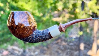 Rustic Rhodesian Tobacco Pipe [upl. by Nayrb]