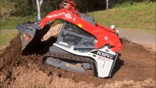 TAKEUCHI TL12 V2 Rubber Tracked Skidsteer Loader With Tilting 4 in1 bucket [upl. by Eiramave]