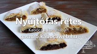 Nyújtófás rétes recept videó  Kabóca a konyhában [upl. by Guendolen]