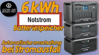 6 kWh NOTSTROM Batteriespeicher  Bluetti AC300 amp B300 [upl. by Hochman]