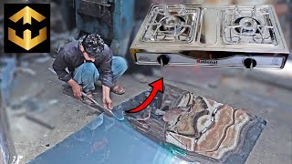 How to Make GAS STOVE with Stainless in Factory  LPG Kitchen Gas Stove [upl. by Gnaht580]