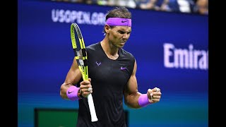 Rafael Nadal Match Point and Celebration Winning the US Open 2019 Championship [upl. by Shulins212]