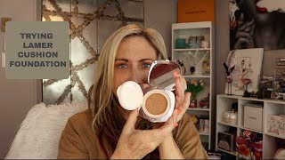 La Mer Cushion Foundation Review  La Mer Cushion Foundation Swatches  Foundation  Jeanee Riley [upl. by Renado]