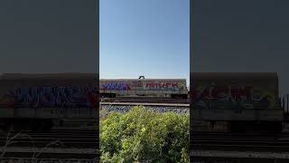 Train car on the loose Yard “kicking” ops in Artesia MS 81024 train railfanningamerica [upl. by Zizaludba]