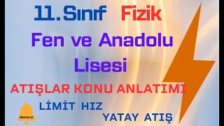 11SINIF FİZİK KONU ANLATIMI  AYT FİZİK  ATIŞLAR LİMİT HIZ YATAY ATIŞ  İKİ BOYUTTA HAREKET2025 [upl. by Efram]