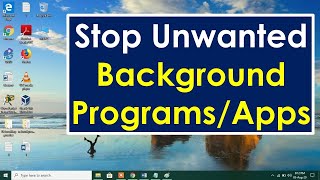 How to stop programs running in background windows 10 [upl. by Anela337]