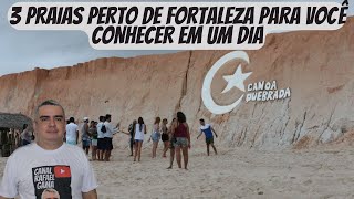 Três PRAIAS perto de FORTALEZA para VOCÊ CONHECER em um dia [upl. by Emoreg179]