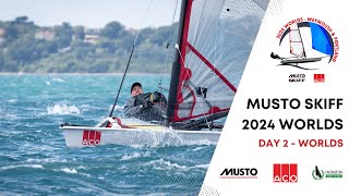 ACO 13th Musto Skiff World Championship 2024  Race Day 2 Video [upl. by Dimah]