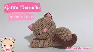 GATITO DORMIDO VERSION HABLADA Tutorial Amigurumi [upl. by Trevor]