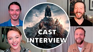 VIKINGS VALHALLA Cast Interview  Leo Suter Frida Gustavsson Sam Corlett David Oakes and more [upl. by Junette839]