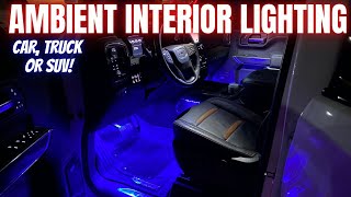 Watch This BEFORE Choosing LED AMBIENT INTERIOR Lighting Mod for your Car or Truck [upl. by Hsakiv]